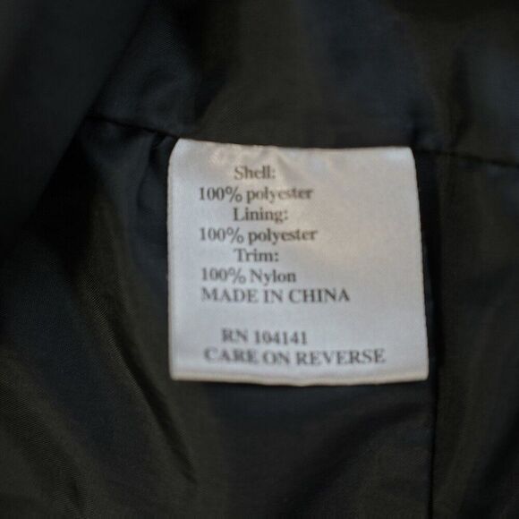 Aquity Black Nylon Trim Windbreaker V-Neck 2XL‎ Jacket Pullover - Picture 9 of 9